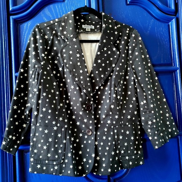 Vintage Star Semi Cropped Blazer Y2K Joan Rivers - Picture 5 of 15